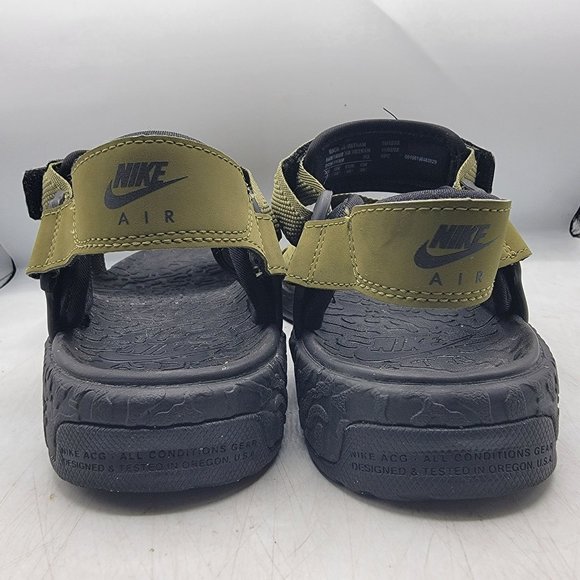 Nike ACG Air Deschutz Mens 11 Pilgrim Black Green Sandals Outdoor DO8951-300 - Picture 6 of 14